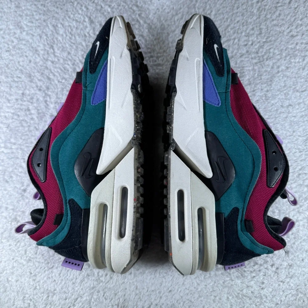 Nike Air Max Furyosa NRG Night Green Raspberry Red Womens 10.5 Sneaker